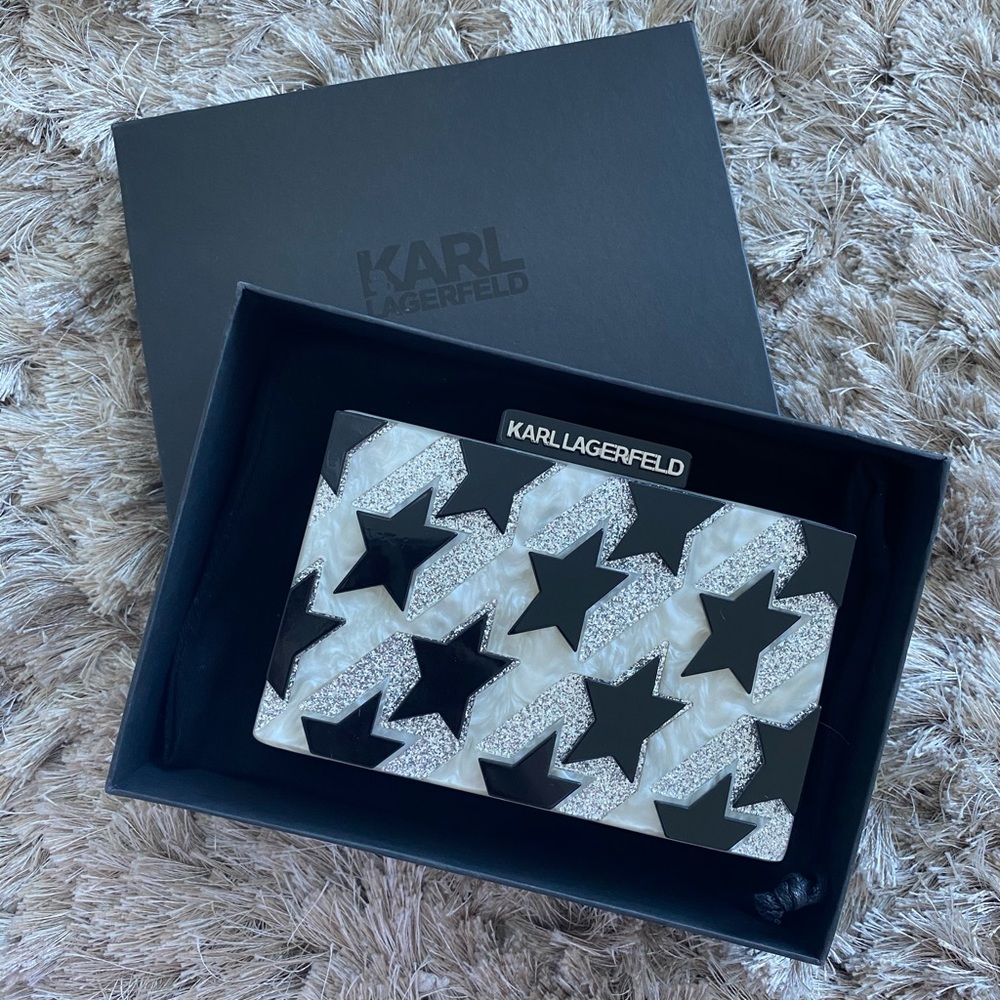 K/KARL MULTI GLITTER MINAUDIÈRE CLUTCH